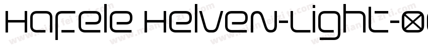 Hafele HelveN-Light字体转换